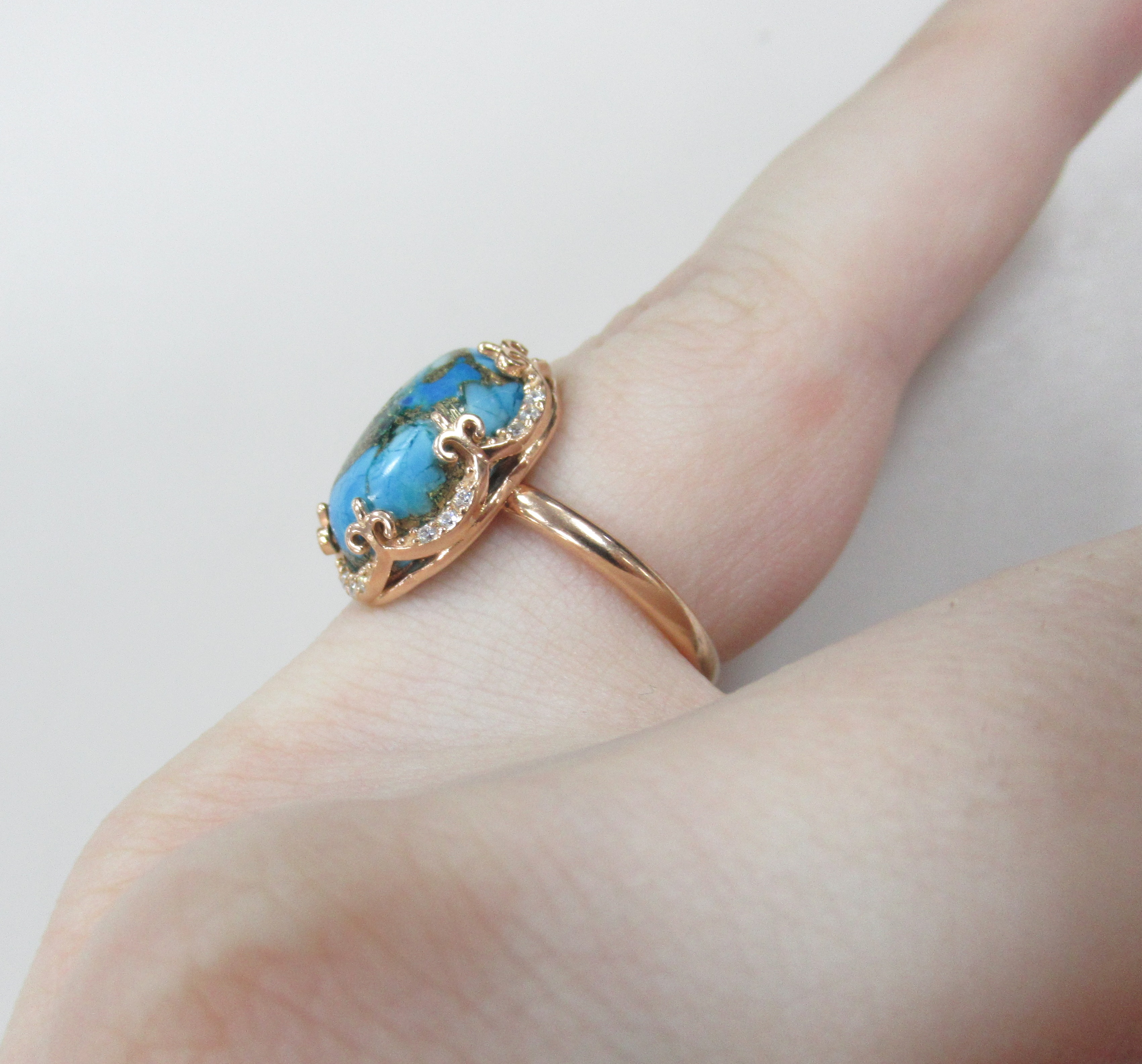 Серебряное кольцо с бирюзой